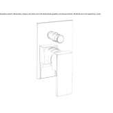 Single-lever shower faucet with diverter Sarandi