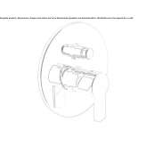 Single-lever shower faucet with diverter Calcio