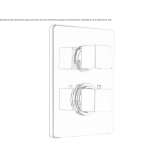Shower tap with plate Sarandi