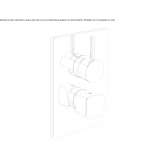 2-hole shower faucet with diverter Sens