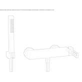 Shower faucet with a hand shower Hage