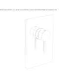 Shower tap with plate Corfu