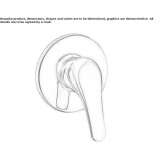 Single-lever shower faucet Tomochic