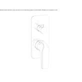 Concealed shower faucet with a switch Lents