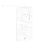 Stainless steel shower faucet with diverter Villabe