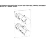Shower tap with plate Passons