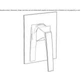 Concealed shower faucet with one handle Bichl