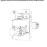 2-hole thermostatic concealed shower mixer Ciruena