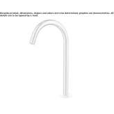 Stainless steel sink spout mounted on the countertop Piacenza
