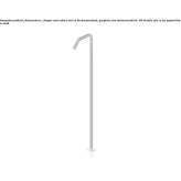 Floor-standing stainless steel sink spout Piacenza