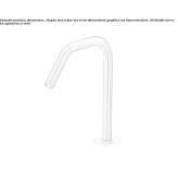 Stainless steel sink spout mounted on the countertop Piacenza