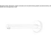 Stainless steel sink spout mounted on the wall Piacenza