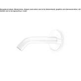 Stainless steel sink spout mounted on the wall Piacenza