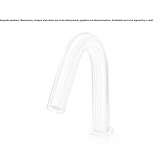 Deck-mounted stainless steel bathtub spout Piacenza