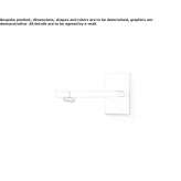 Stainless steel sink spout mounted on the wall Piacenza