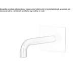 Stainless steel sink spout mounted on the wall Piacenza