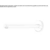 Stainless steel sink spout mounted on the wall Piacenza