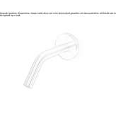 Stainless steel sink spout mounted on the wall Piacenza