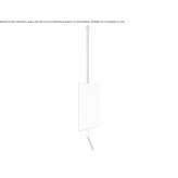 Brass ceiling spout with mirror Zagarolo