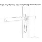 Wall-mounted faucet with remote control in anodized aluminum Xativa