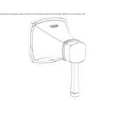 Faucet with remote control mounted on the wall Tuckahoe
