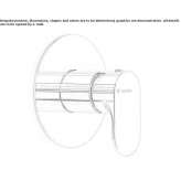 Single-lever concealed faucet with one outlet Treungen