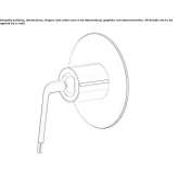 Single-lever concealed faucet with one outlet Chichica