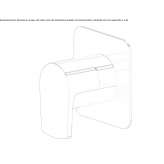 Faucet with remote control mounted on the wall Chicama