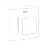 Faucet with remote control mounted on the wall Galgau