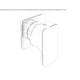 Faucet with remote control mounted on the wall Claix