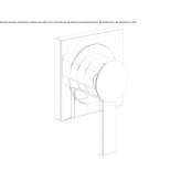 Faucet with remote control mounted on the wall Vertop