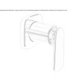 Faucet with remote control mounted on the wall Jasionow