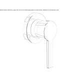 Faucet with remote control mounted on the wall Osychky