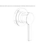 Faucet with remote control mounted on the wall Osychky