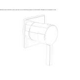 Faucet with remote control mounted on the wall Nyrsko