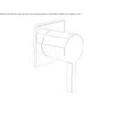 Faucet with remote control mounted on the wall Nyrsko