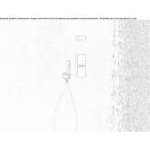 Faucet with remote control mounted on the wall Crispano
