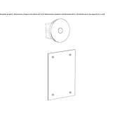 Electronic, brass faucet with remote control, mounted on the wall Guayameo