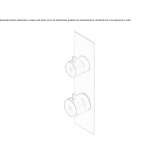 Stainless steel thermostatic set for wall mounting Kuhmo
