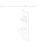Stainless steel thermostatic set for wall mounting Ovilla