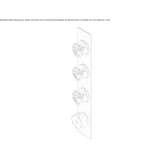 Stainless steel thermostatic set for wall mounting Korgan