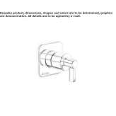 Faucet with remote control mounted on the wall Wamboin