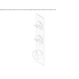 Stainless steel thermostatic set for wall mounting Ovilla