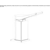 Brass faucet with remote control, deck mounted Nauen