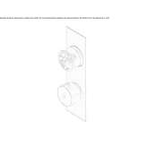 Stainless steel thermostatic set for wall mounting Korgan