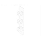 Stainless steel thermostatic set for wall mounting Mislata