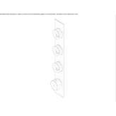 Stainless steel thermostatic set for wall mounting Bynum