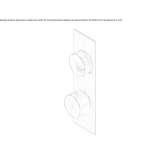 Stainless steel thermostatic set for wall mounting Bynum