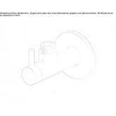 Angle valve with filter Tomra