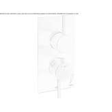 Stainless steel diverter/faucet with remote control Tekom